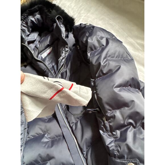 Women's Navy Blue Falline Down Puffy Down Jacket 12 - Picture 4 of 6